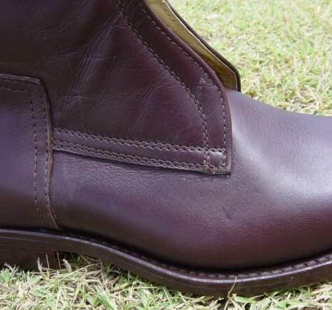 DARK BROWN color oiled leather